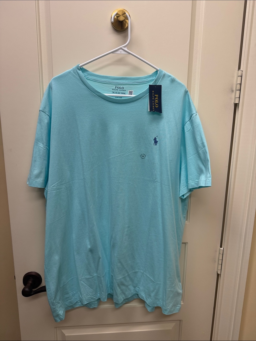 Polo by Ralph Lauren Light Aqua Crew Neck Short Sleeve Tee